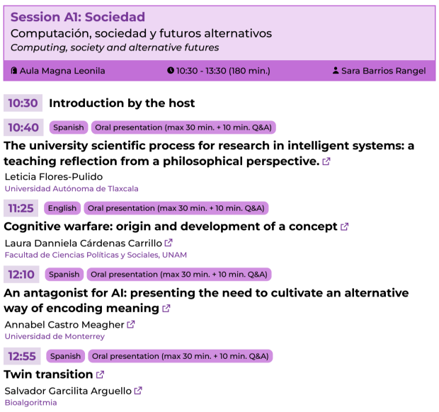 Programa de conferencias