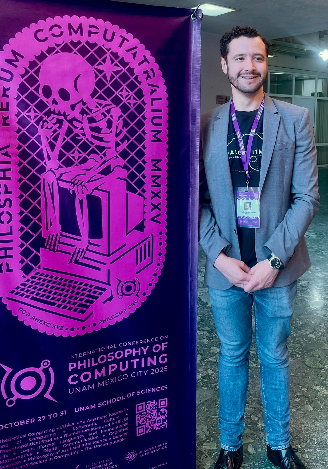 Fotografía de Salvador en el evento