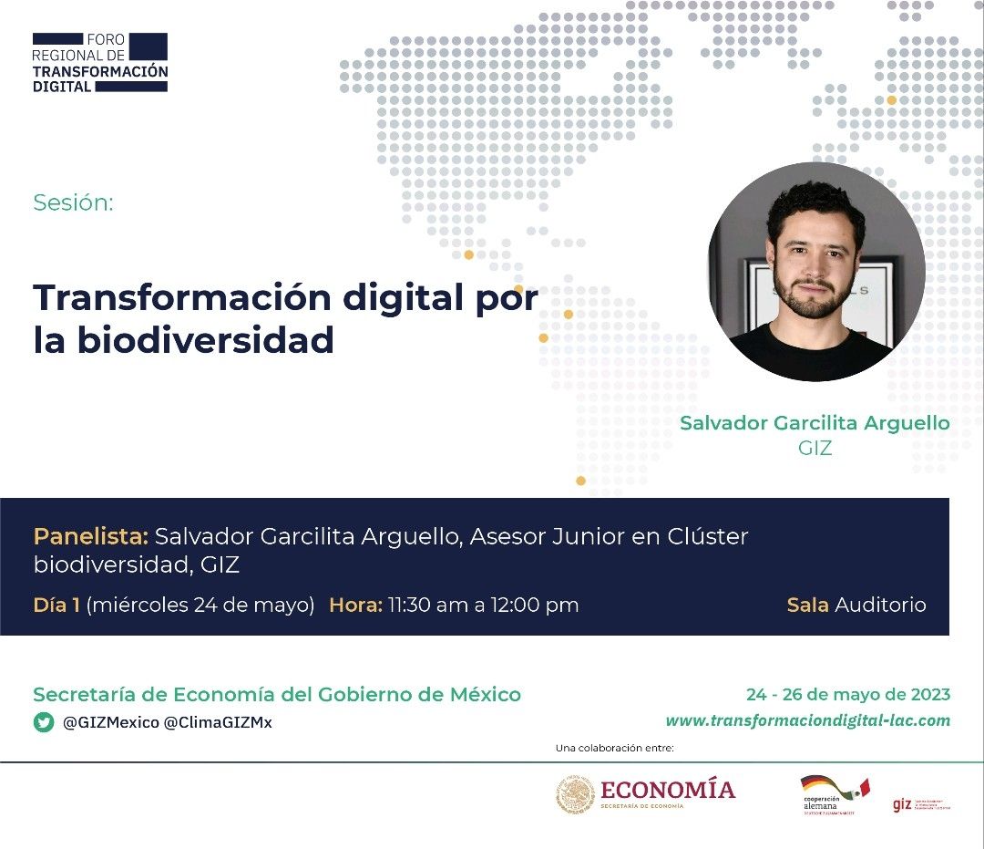 Flyer del evento con Salvador